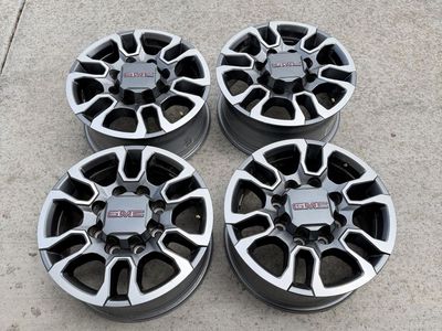 GMC Sierra 3500 Rims 18” with sensors like new