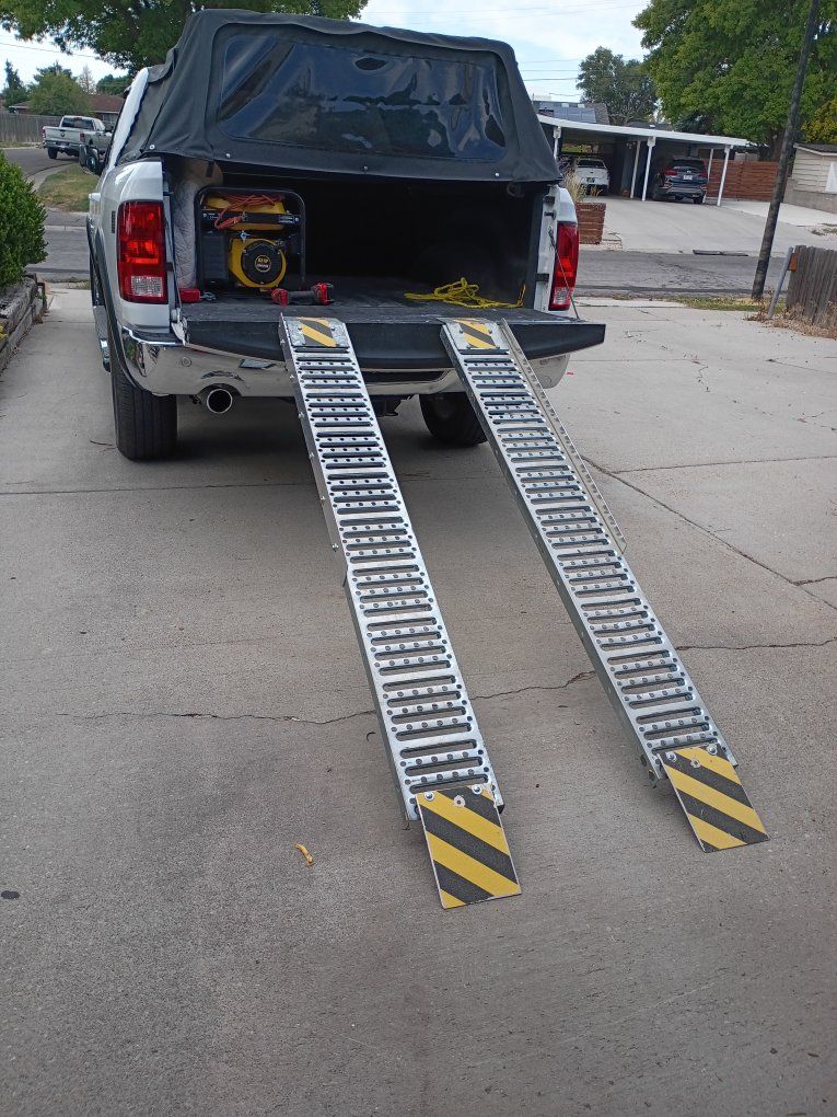 Heavy Duty Aluminum Loading Ramps - Truck, ATV, Motorcycle 84" long x12"wide
