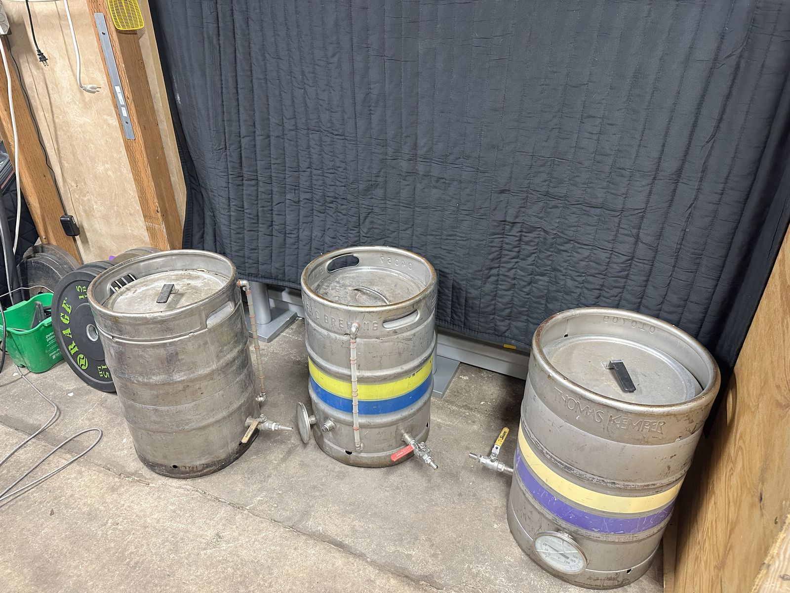 Three 15.5 Gallon Brewing Kettle Homebrew