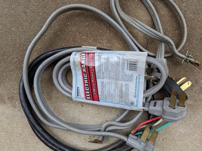 Dryer and range power cords