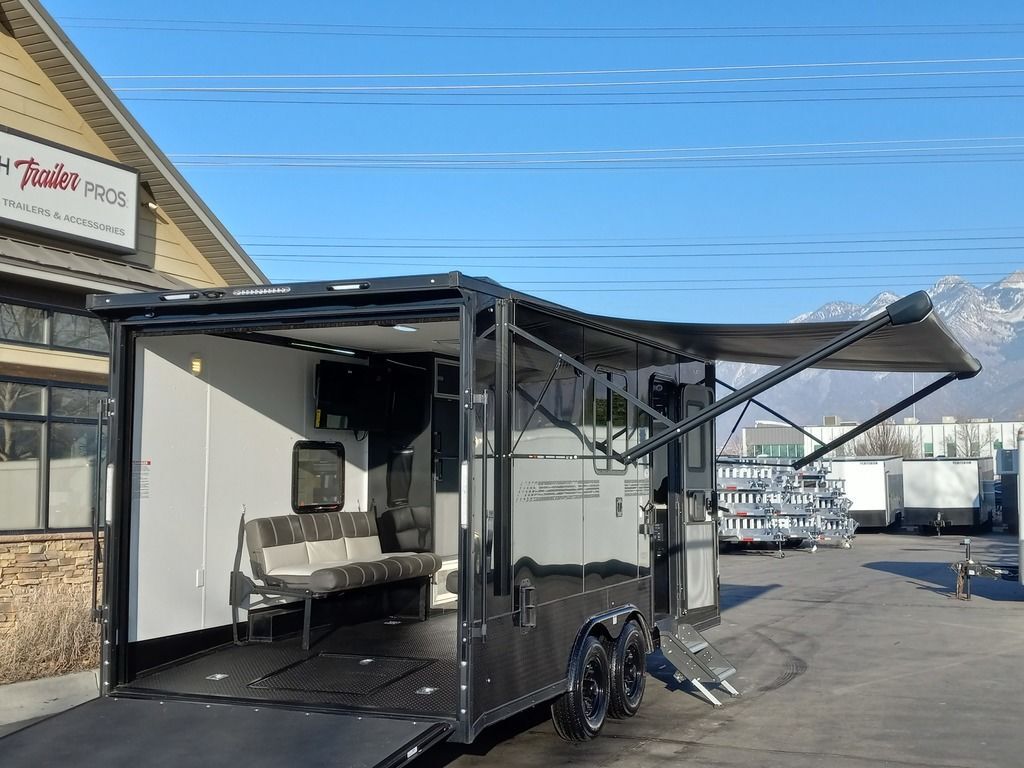 18FK 8.5x18 Stealth NOMAD Toy Hauler Travel Trailer Bumper Pull RV Enclosed Stealth 2026