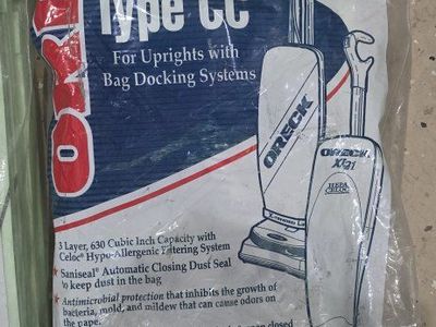 Oreck Celoc Hypo-Allergenic XL Upright Vacuum Filter Bags Type CC - with Germastat