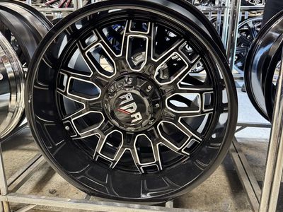 RDR RD33 20x10 Black Machined -18 Offset. Brand new set of 4 wheels.
