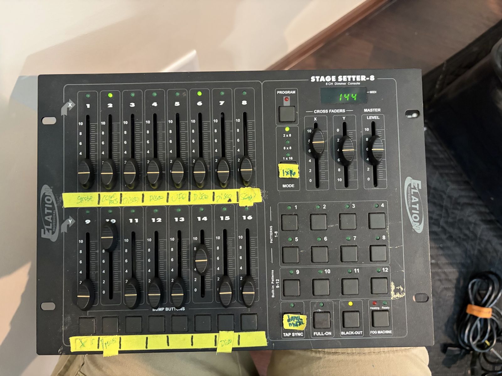 Elation stage setter 8 dmx lighting controller