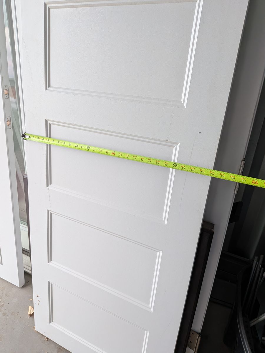 White 5-Panel Interior Door Slab