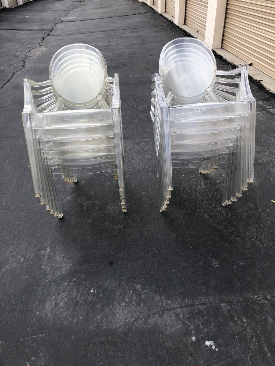 Clear acrylic chairs