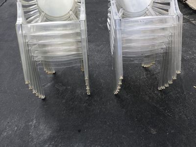 Clear acrylic chairs