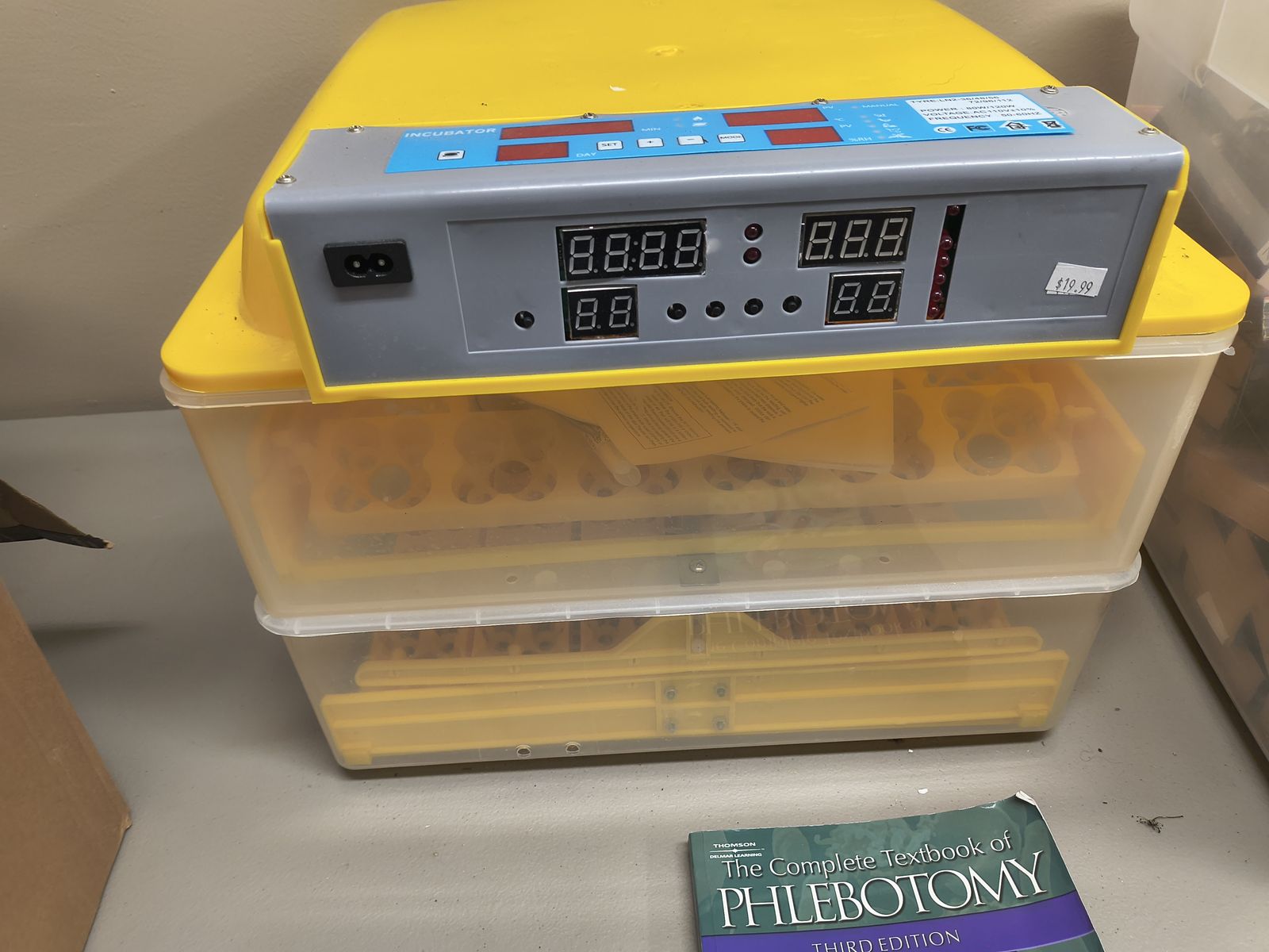 Incubator72 Egg Automatic Digital Poultry Hatcher Incubator w/ Temperature Control & Manual