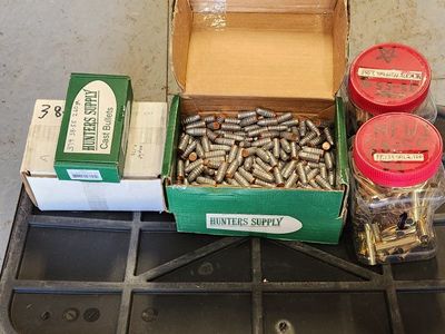 Hunters Supply .375 38-55 260gr Cast Bullets & .375/38 Caliber Projectiles Reloading Lot