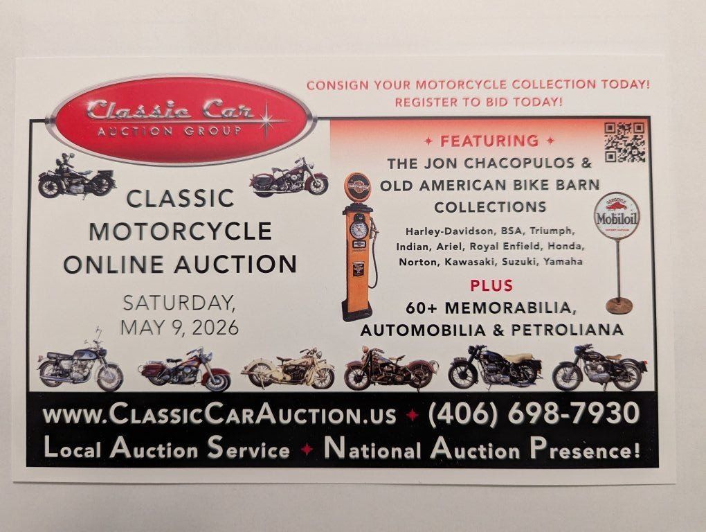 Classic Motorcycle Online and Simulcast Auction