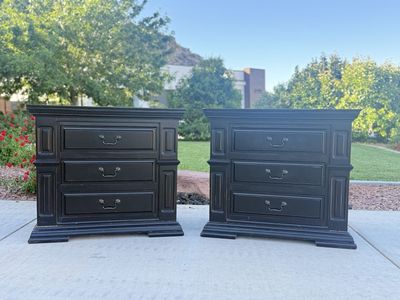 Rustic Black King Size Bedroom Set