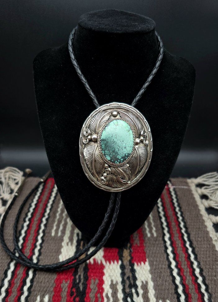 Rare Extra Large Native American Navajo Bolo Tie