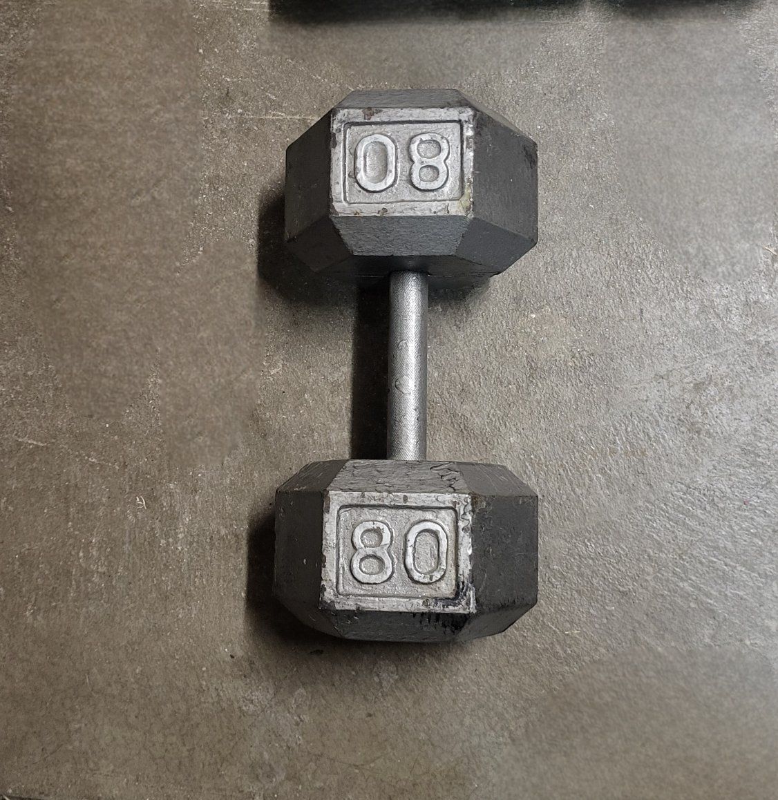 dumbbell 80 pounds