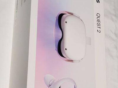 Oculus Meta Quest 2 128GB VR Headset with Controllers - White, Immersive Virtual Reality