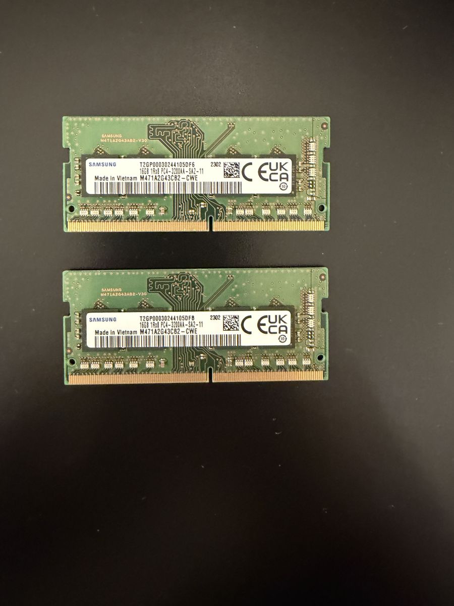 32GB (16GBx2) DDR4 SoDIMM 3200MHz RAM