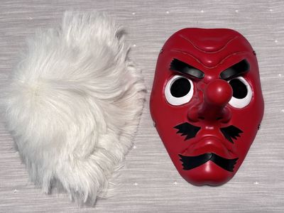 Demon Slayer Urokodaki Mask and Wig