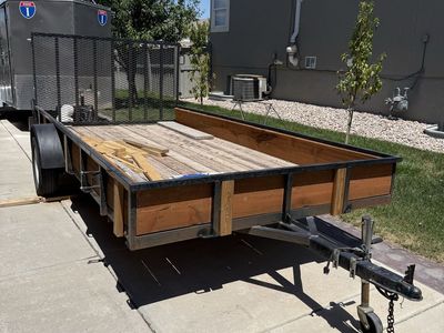 7 x 14’ single axle utility trailer