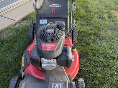 Craftsman M250 160cc FWD Self-Propelled Gas Lawn Mower with Dust Blocker Bag