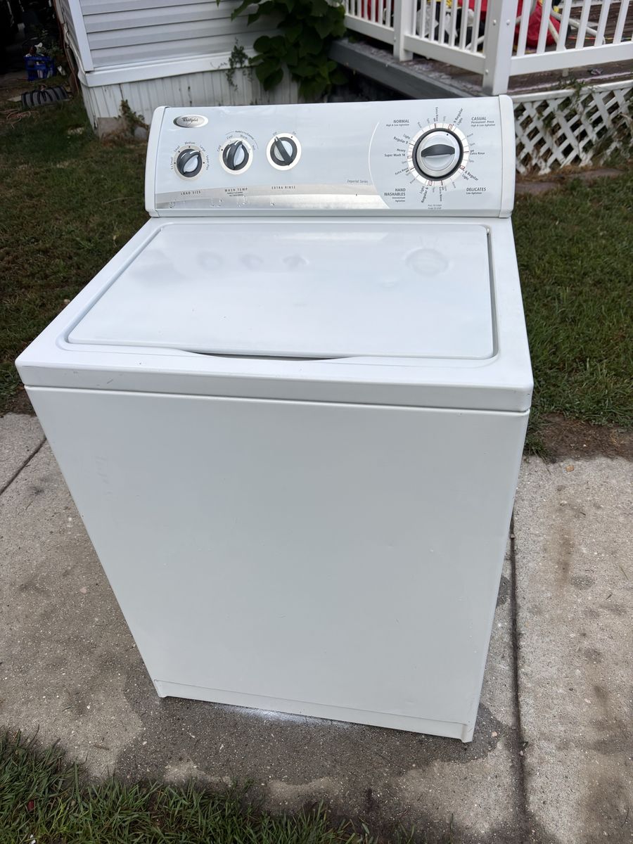 Whirlpool super capacity washer 