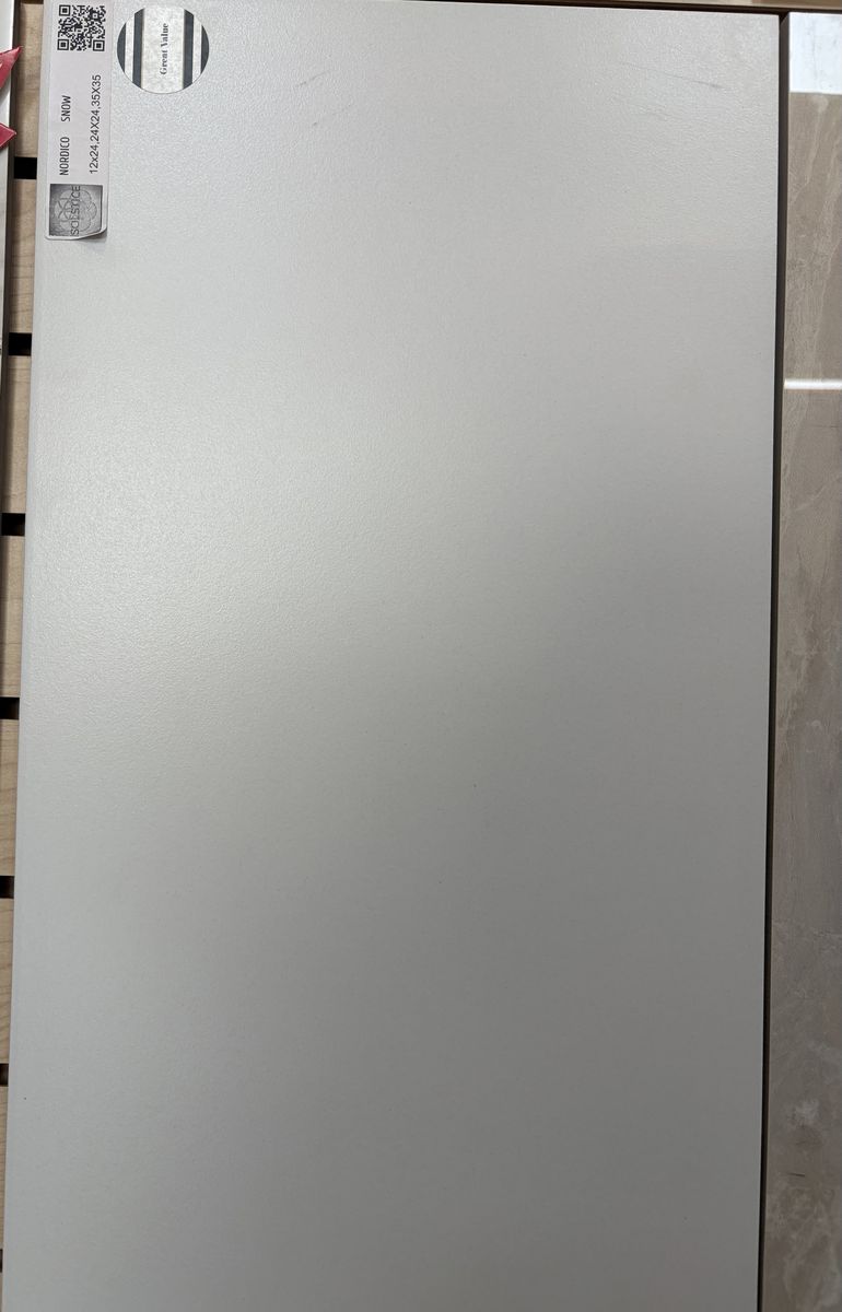 Nordico Snow Matte 12" x 24" Tile