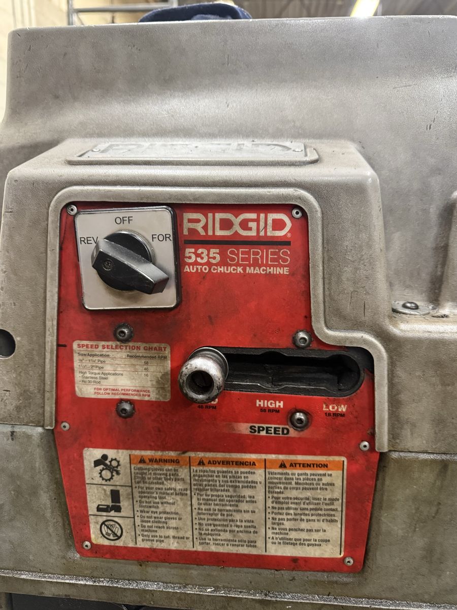 Ridgid 535 Pipe Threader