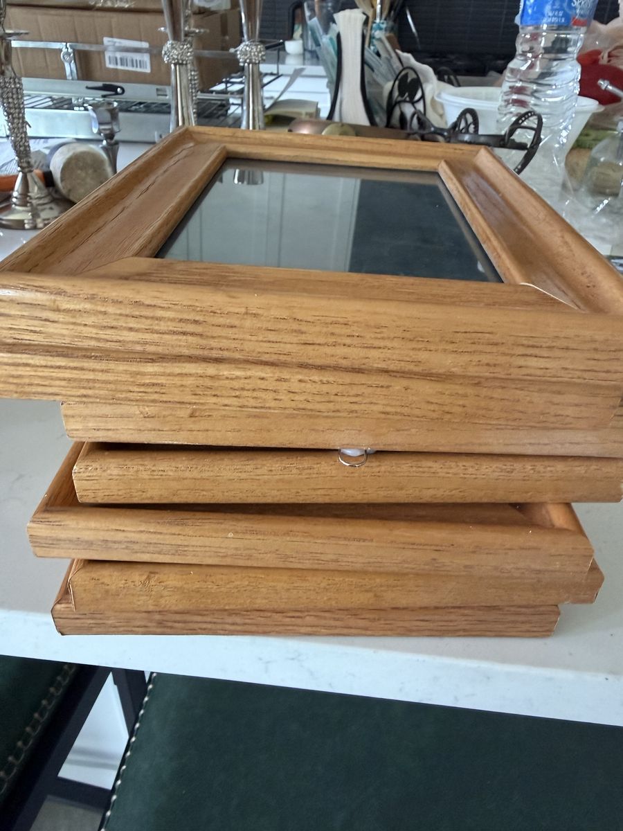 Wooden Picture Frames  7 ) with Glass Fronts - Rustic Decor 5x7