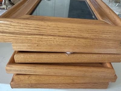 Wooden Picture Frames 7 ) with Glass Fronts - Rustic Decor 5x7