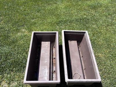 Planter Boxes 9.5 h x 12 w x 24 L $10 each
