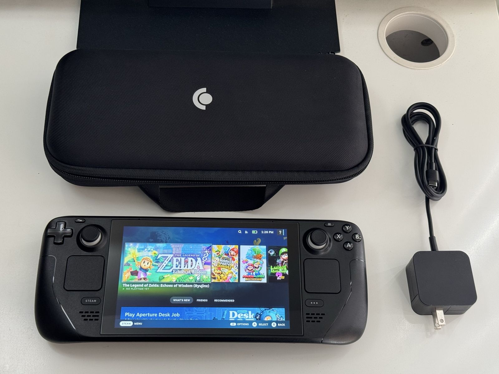 Steam Deck LCD 1Tb Internal W/ Games / Charger / Carrying Case