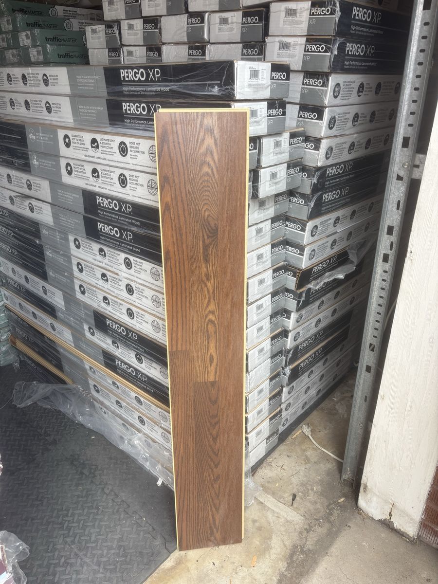 New Pergo Water Resistant XP Burnt Anndel Oak Laminate Flooring