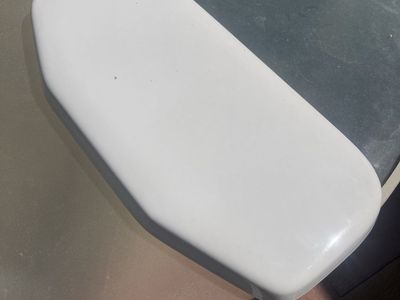 Porcelain toilet tank lid