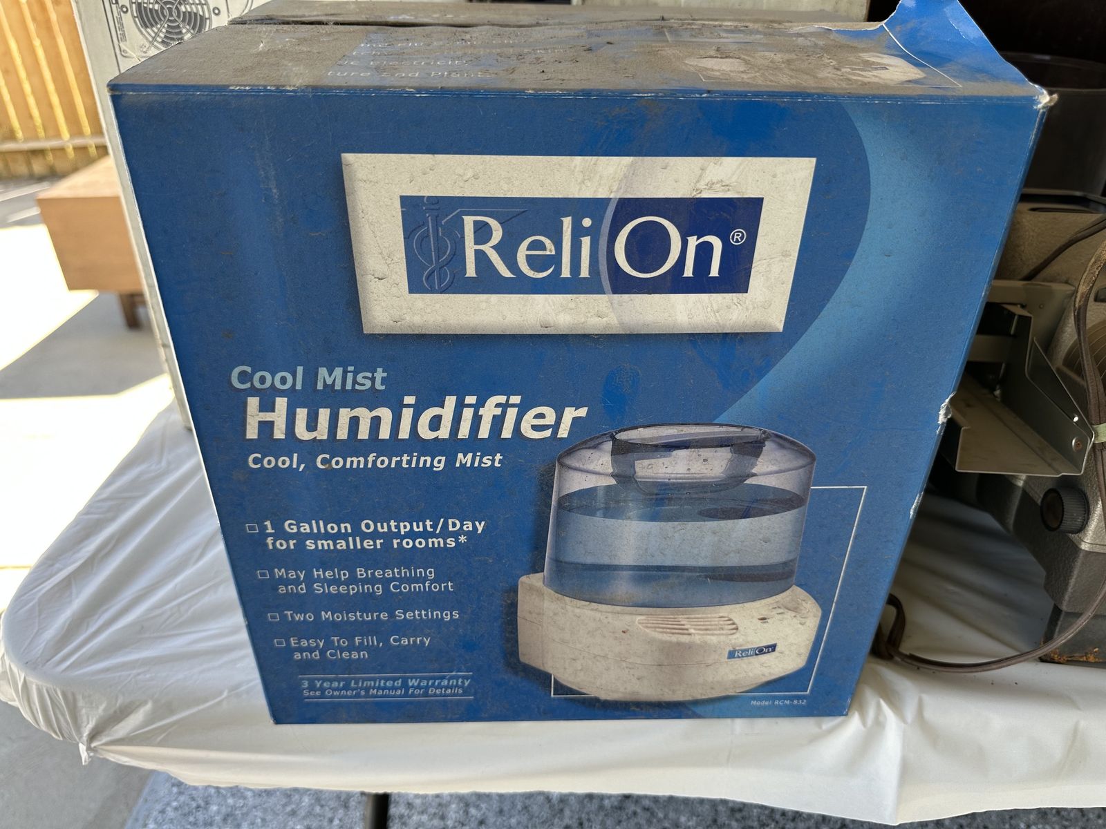 Reli On Cool Mist Tabletop Humidifier RCM-832