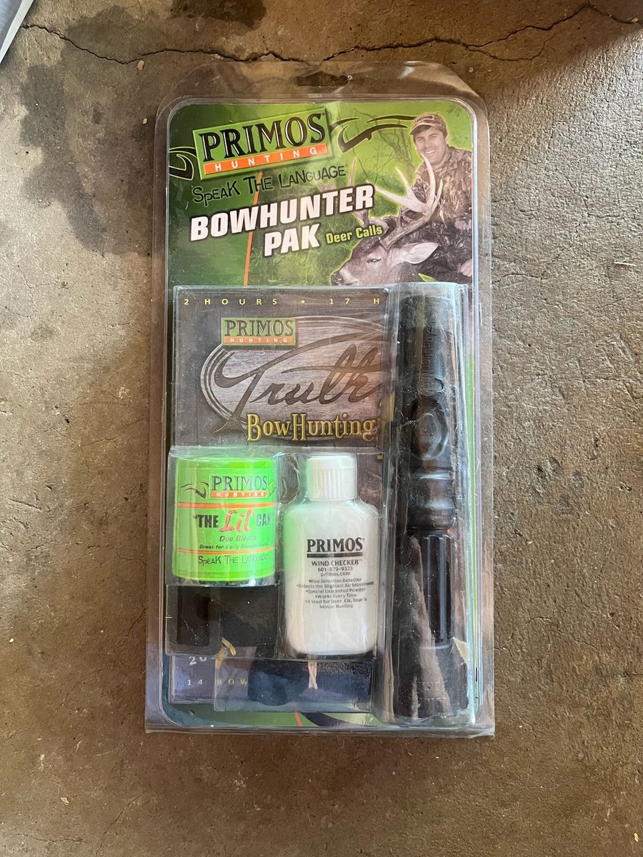 Primos Bowhunter Pak Deer Calls: The Lil' Can Doe Bleats & Wind Checker