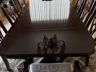 Eight person Dining Table with Chairs