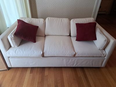 Convertible Sleeper Sofa Bed Couch with Washable Removable Covers - 73" L x 34" D x 28" H