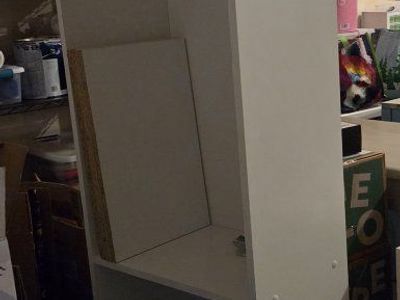 4 Shelf White Bookcase