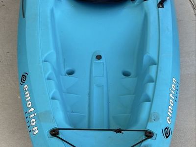 Emotion Spitfire 12T Tandem Kayak - Blue Sit-On-Top Two Person Kayak with Paddles