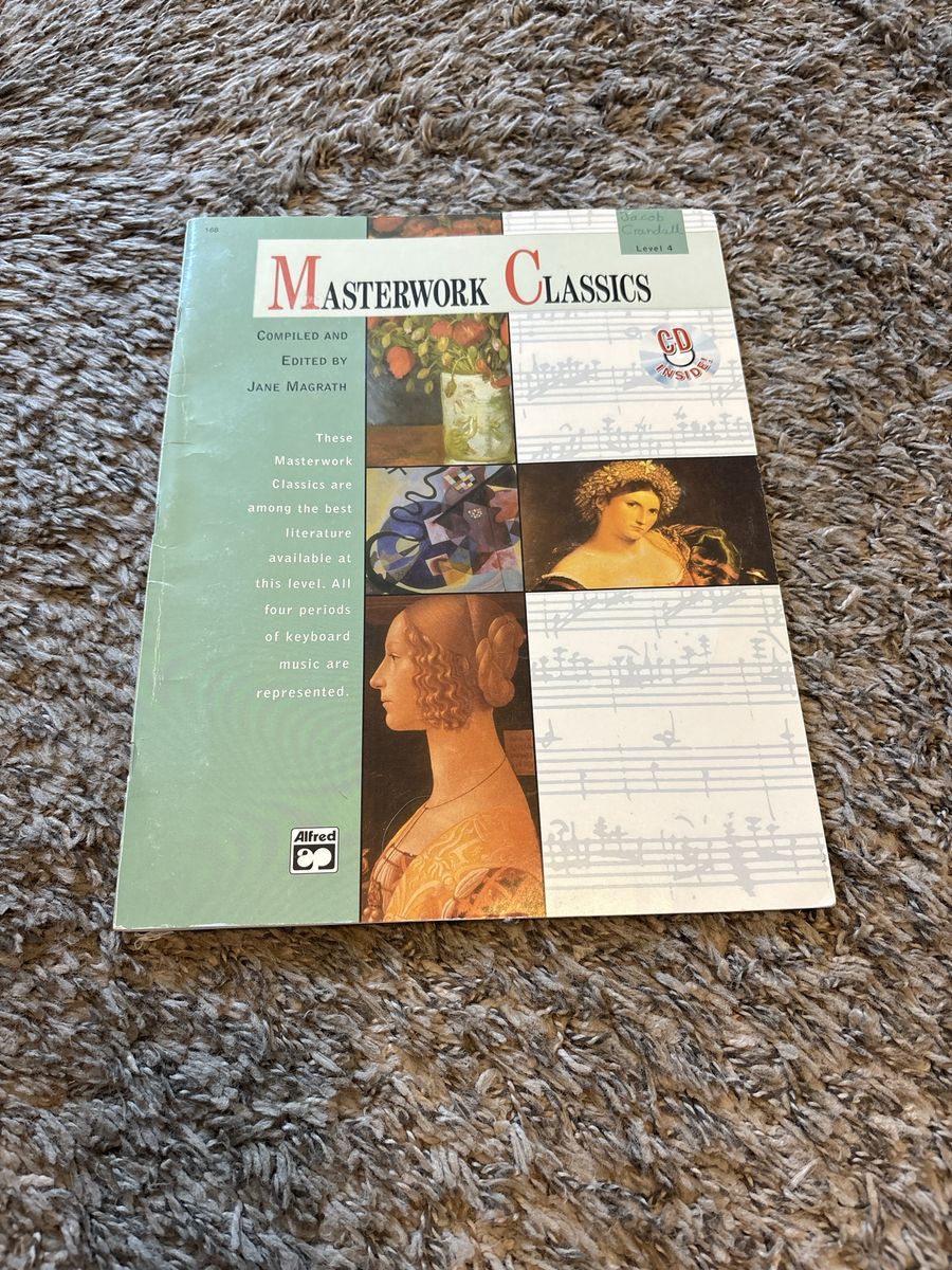 Alfred Masterwork Classics Level 4 Piano Book by Jane Magrath with CD