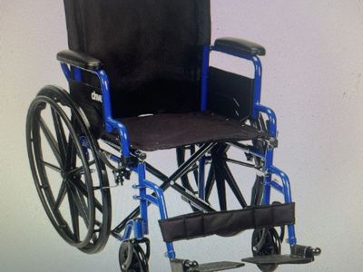 DRIVE WHEEL CHAIR NEW IN THE BOX 18" SEAT WITH LEG STANDS