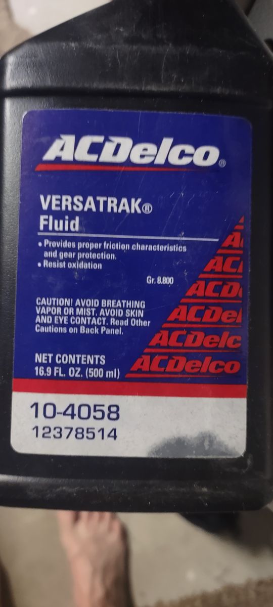 Versatrack fluid