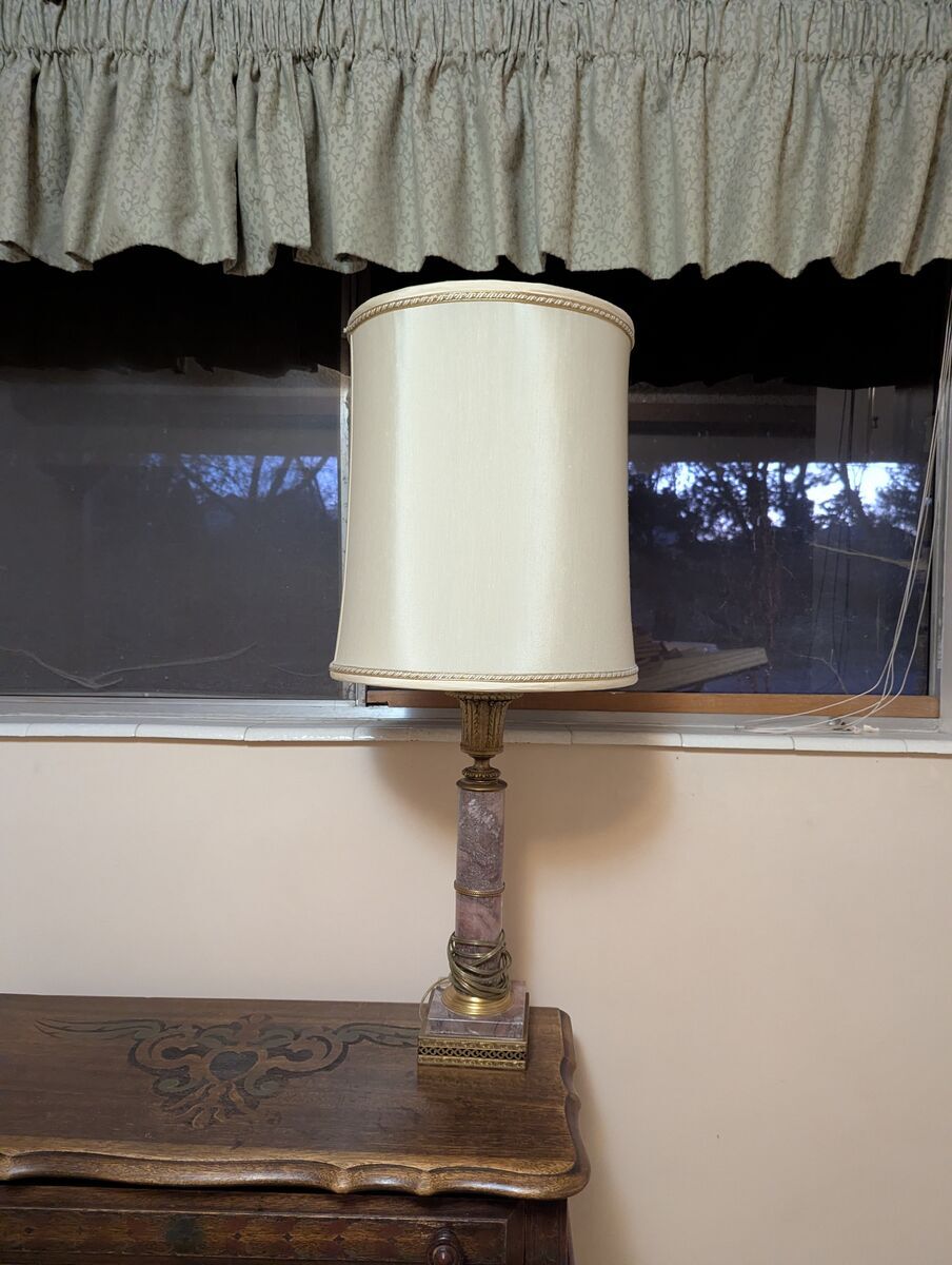 Beautiful Vintage Marble Lamp