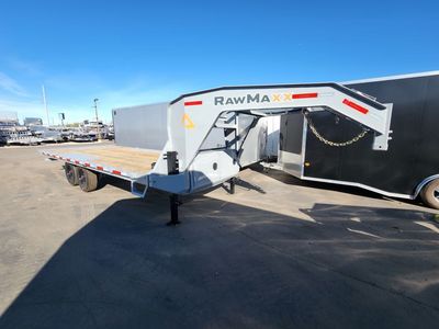 2026 RawMaxx 26' DTX Gooseneck 20K Deckover Tilt E