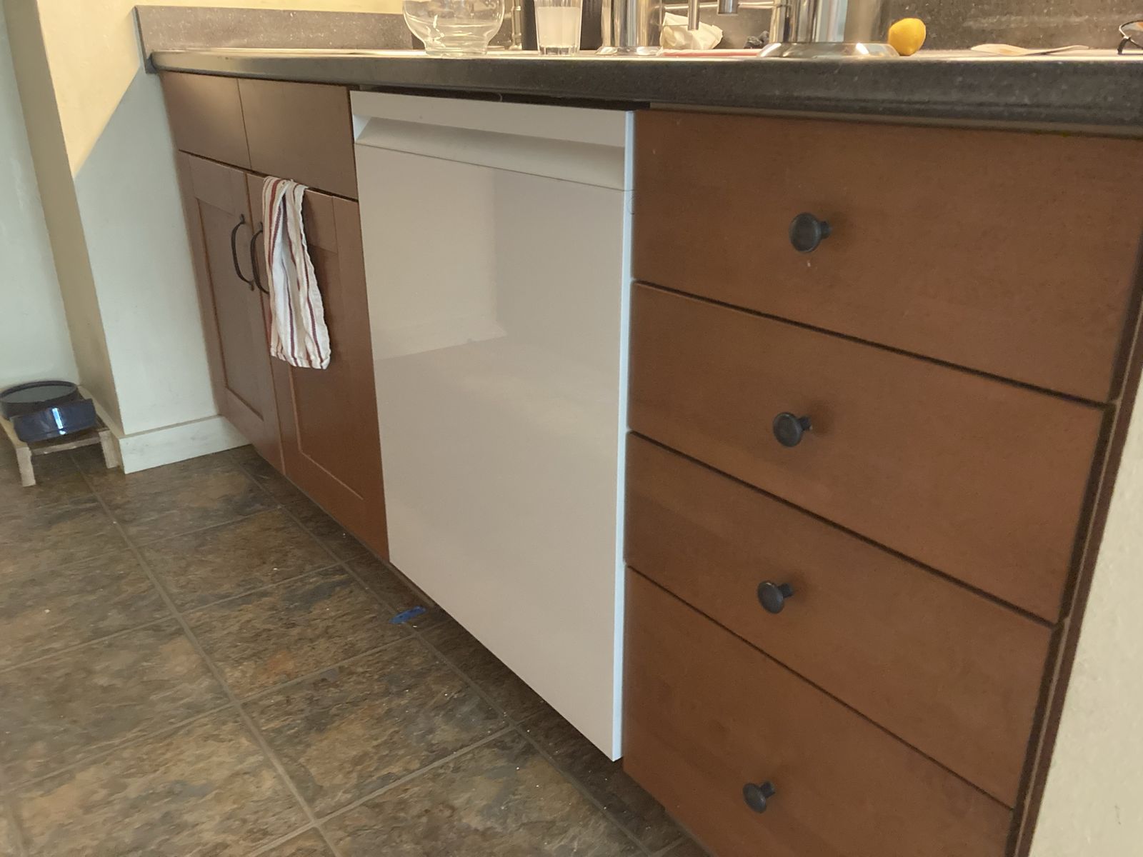 Used Kitchen Cabinets and refrigerator- Ready for Renovation