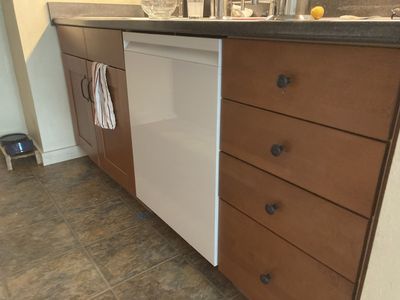 Used Kitchen Cabinets and refrigerator- Ready for Renovation