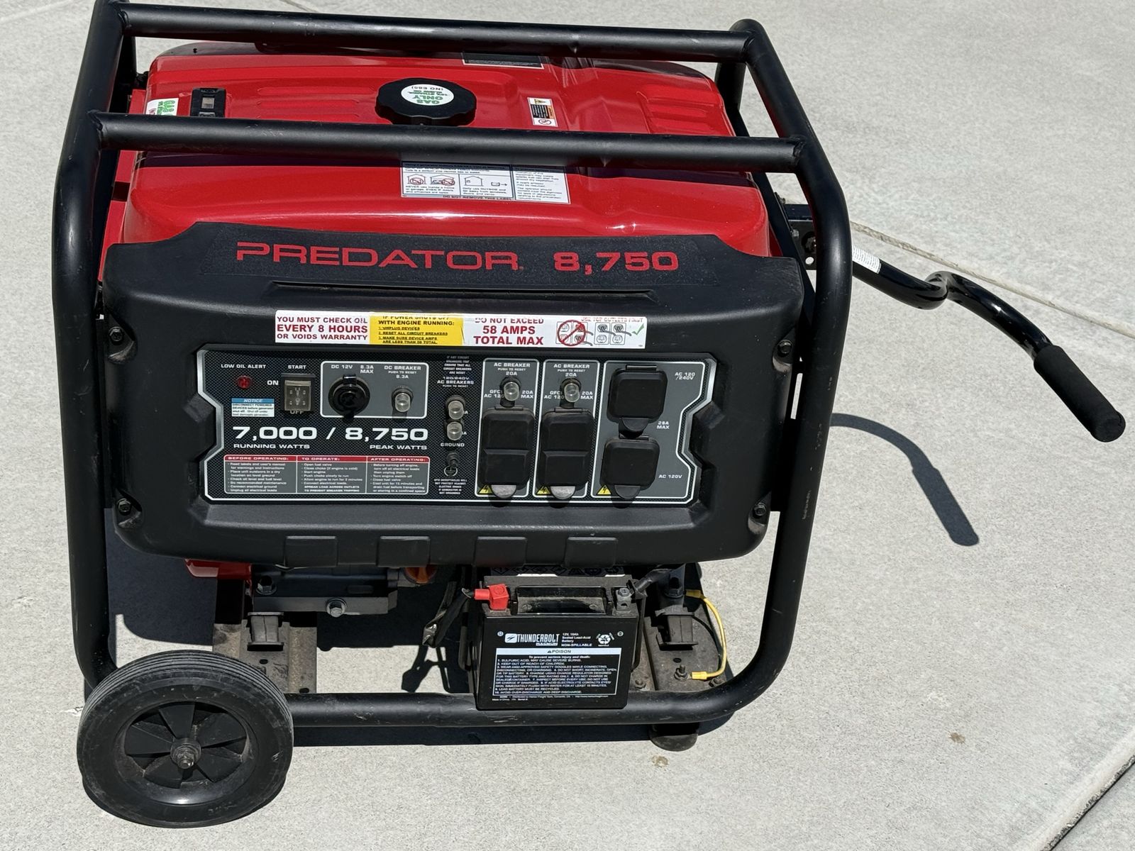 Predator 8750 Generator