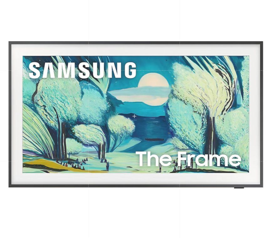 Samsung QN55LS03FAFXZA 55 Inch The Frame QLED 4K Art Mode Vision AI Smart TV with an AudioQuest PQTV3 3-Outlet Non-Sacrificial S