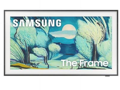Samsung QN55LS03FAFXZA 55 Inch The Frame QLED 4K Art Mode Vision AI Smart TV with an AudioQuest PQTV3 3-Outlet Non-Sacrificial S