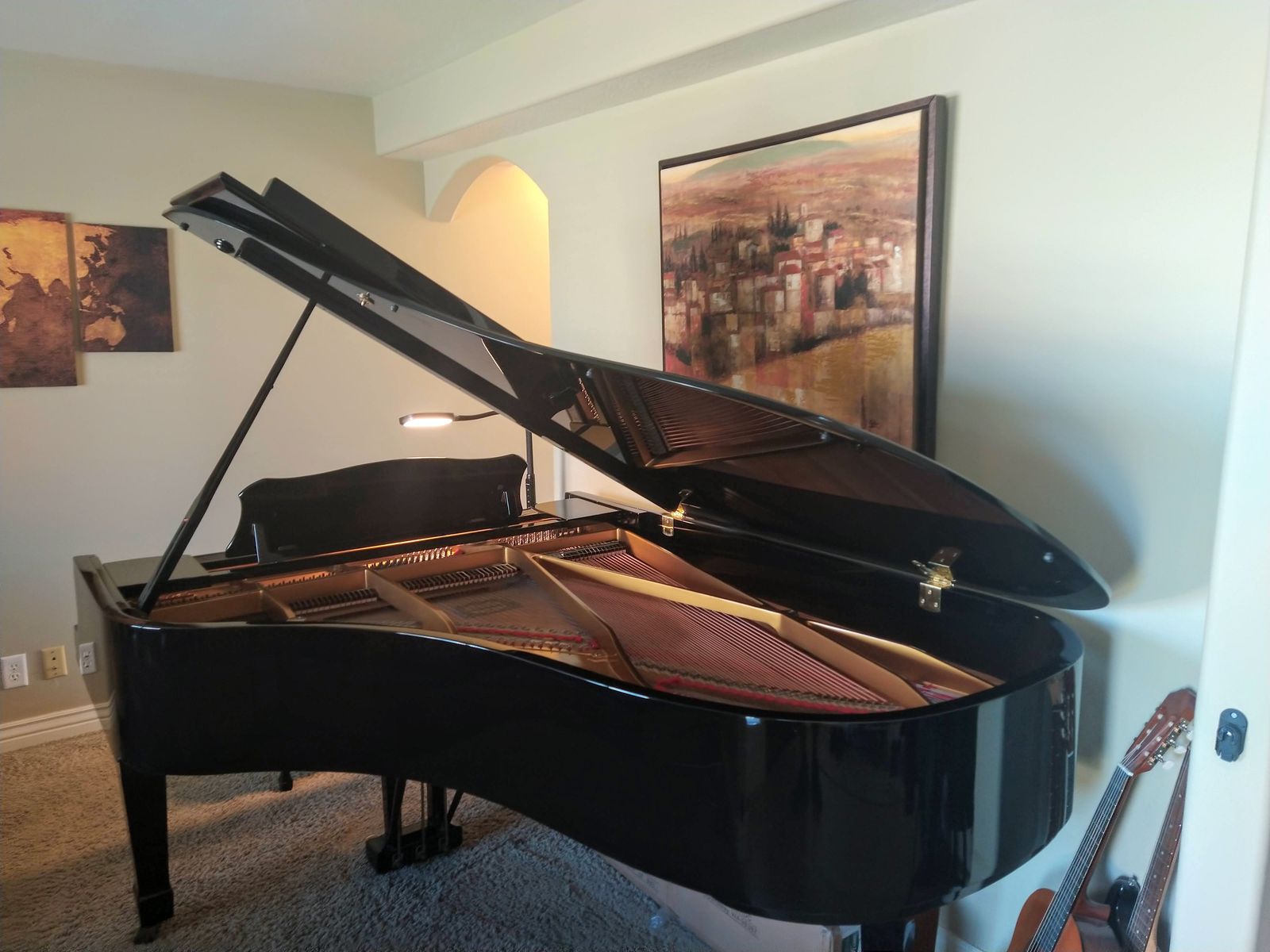 Young Chang G-208 6'10" polished ebony grand piano