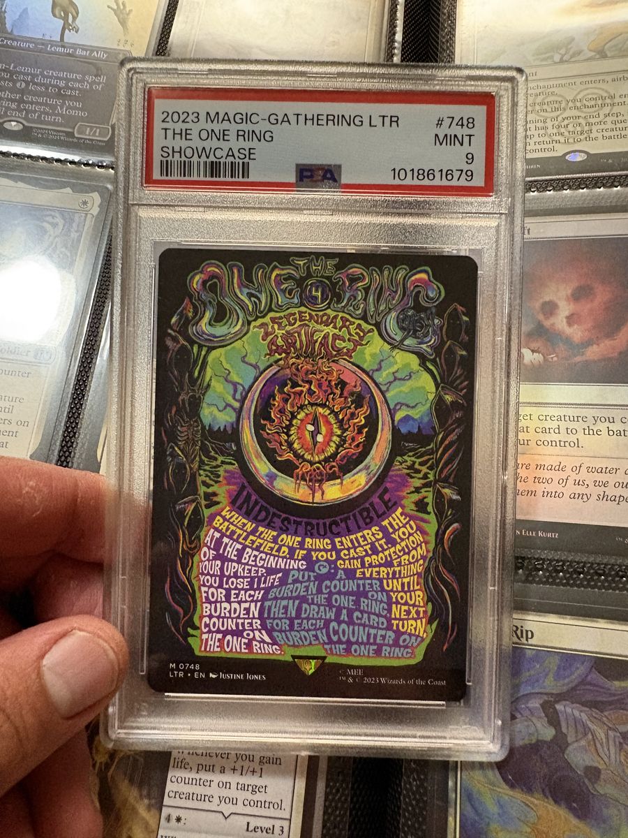 LOTR: The One Ring (Borderless art) #748 PSA 9