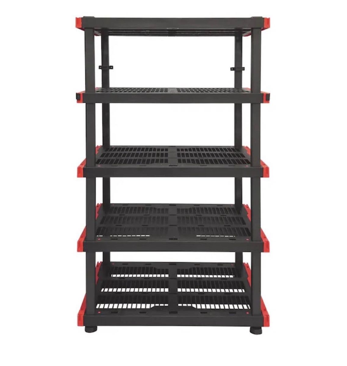 Craftsman 72" 5-Tier Heavy Duty Plastic Garage Storage Shelving Unit, 40"W x 24"D,